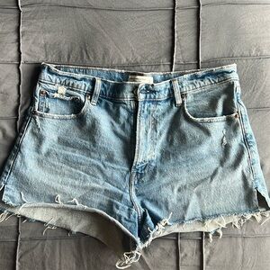 Abercrombie high rise mom shorts